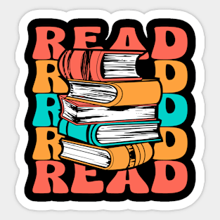 Read Books Typography Sticker